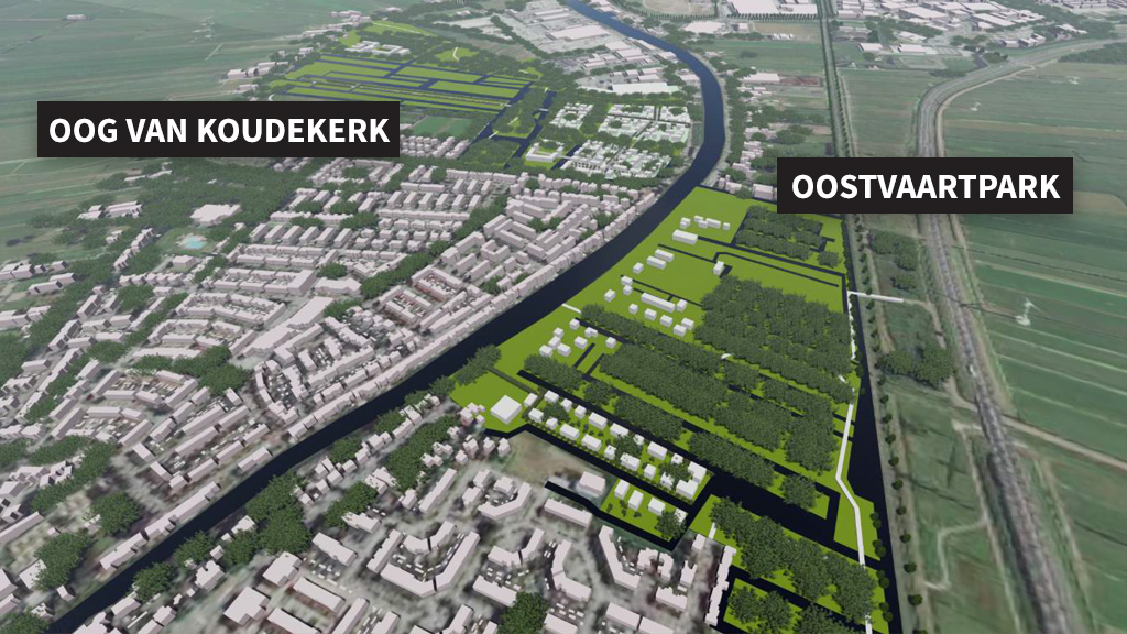Gemeenteraad akkoord met woningbouw Oostvaartpark en Oog van Koudekerk