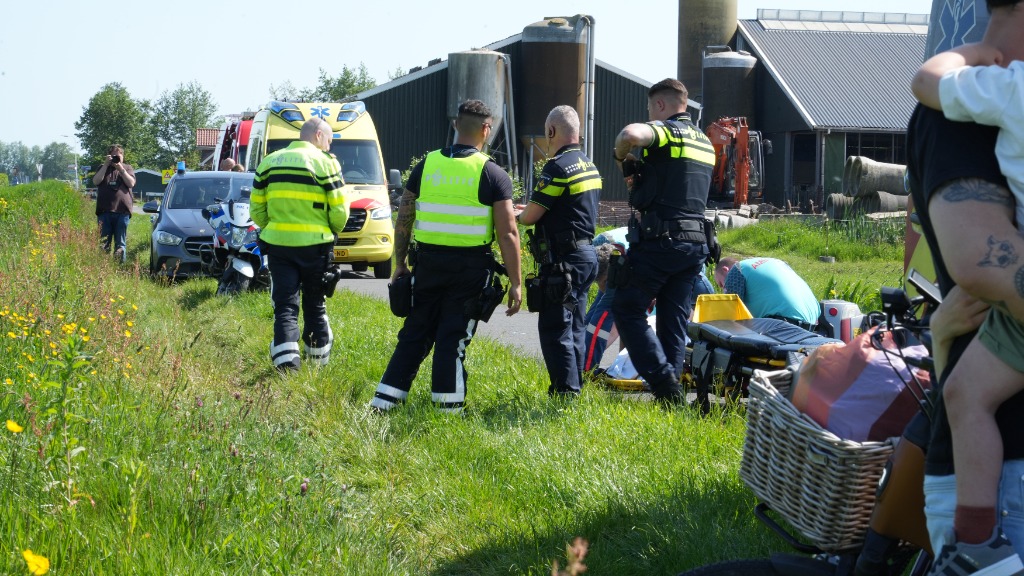Man overleden door ongeluk op Compierekade tussen Alphen en Boskoop